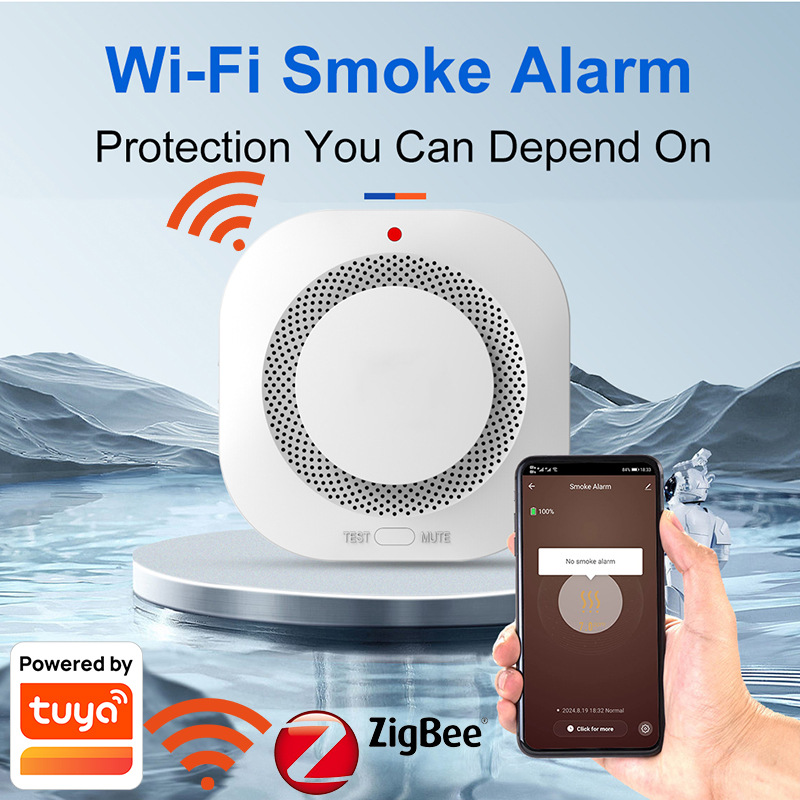 Smart Smoke Detector Wifi - Дымовая сигнализация Tuya WiFi Zigbee —