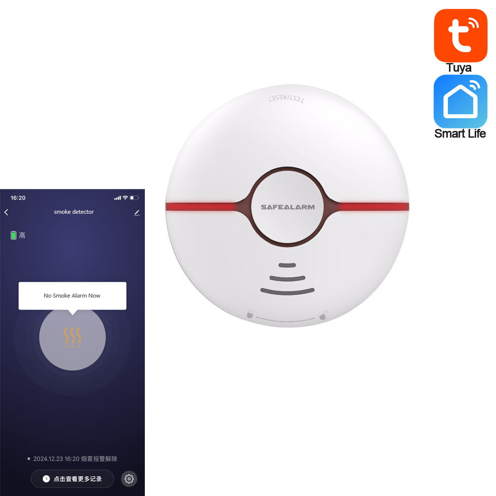 Smoke Alarm Escape Light - Smart Life Tuya детектор дыма домашняя