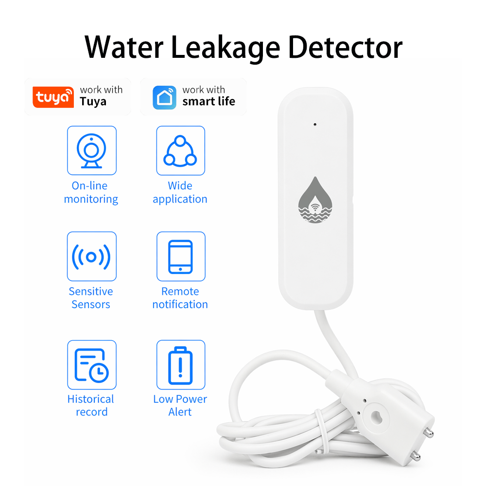 Water Leak Detector Wifi Alarm - Датчик протечки воды YFK WiFi/Zigbee, умные