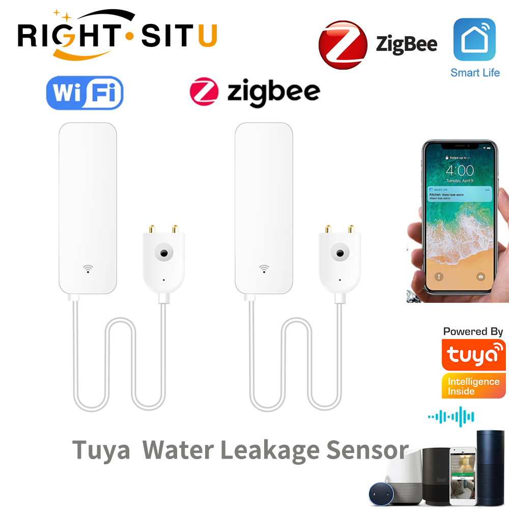 Water Leak Detector Wifi Alarm - Датчик утечки воды Tuya Wi-Fi, детектор
