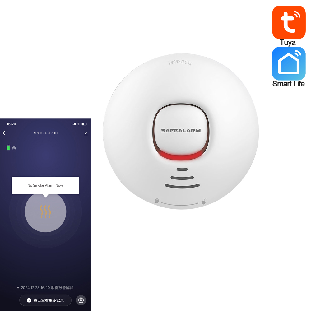 Smart Smoke Detector Wifi - 1 шт. пожарная сигнализация детектор дыма