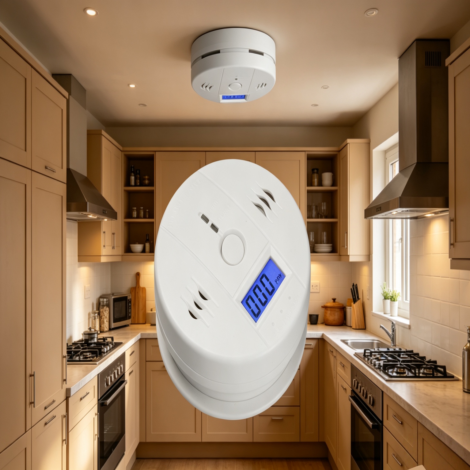 Carbon Monoxide Detector Combo - Настенный детектор угарного газа (CO) с