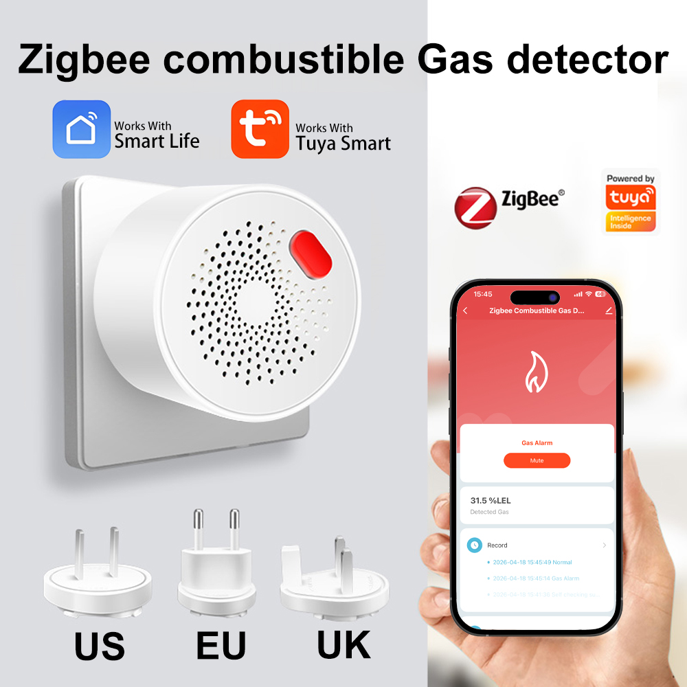 Smart Gas Leak Detector Lpg - Датчик утечки горючего газа Tuya Zigbee