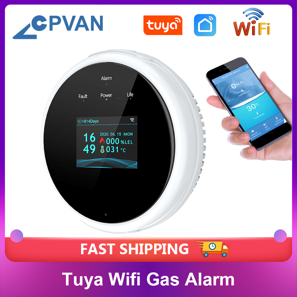 Smart Gas Leak Detector Lpg - CPVAN Tuya Wi-Fi датчик сигнализации природного