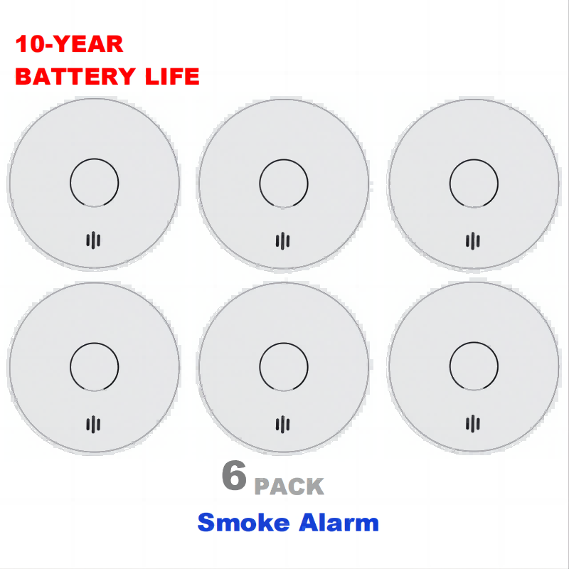 Smoke Alarm 10 Year Battery - Автономная сигнализация дыма V-Come для дома,