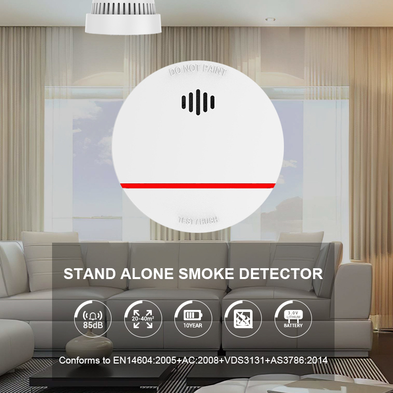 Smoke Alarm 10 Year Battery - CPvan SM01 2 шт./лот EN14604 CE