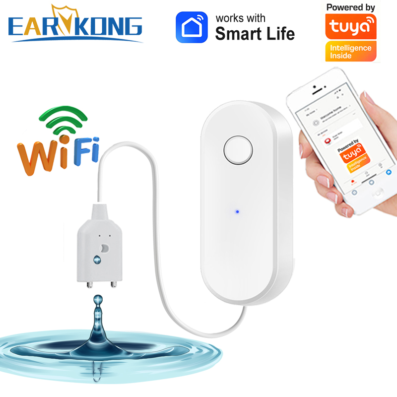 Water Leak Detector Wifi Alarm - Умный датчик утечки воды Tuya Wi-Fi,