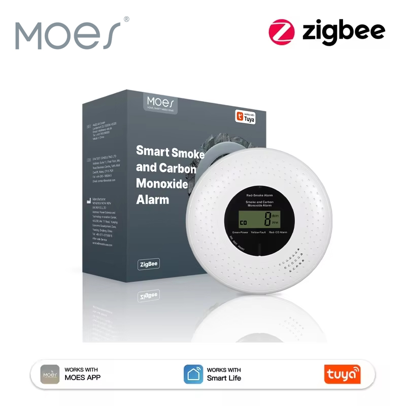Carbon Monoxide Detector Combo - Датчик дыма и угарного газа MOES