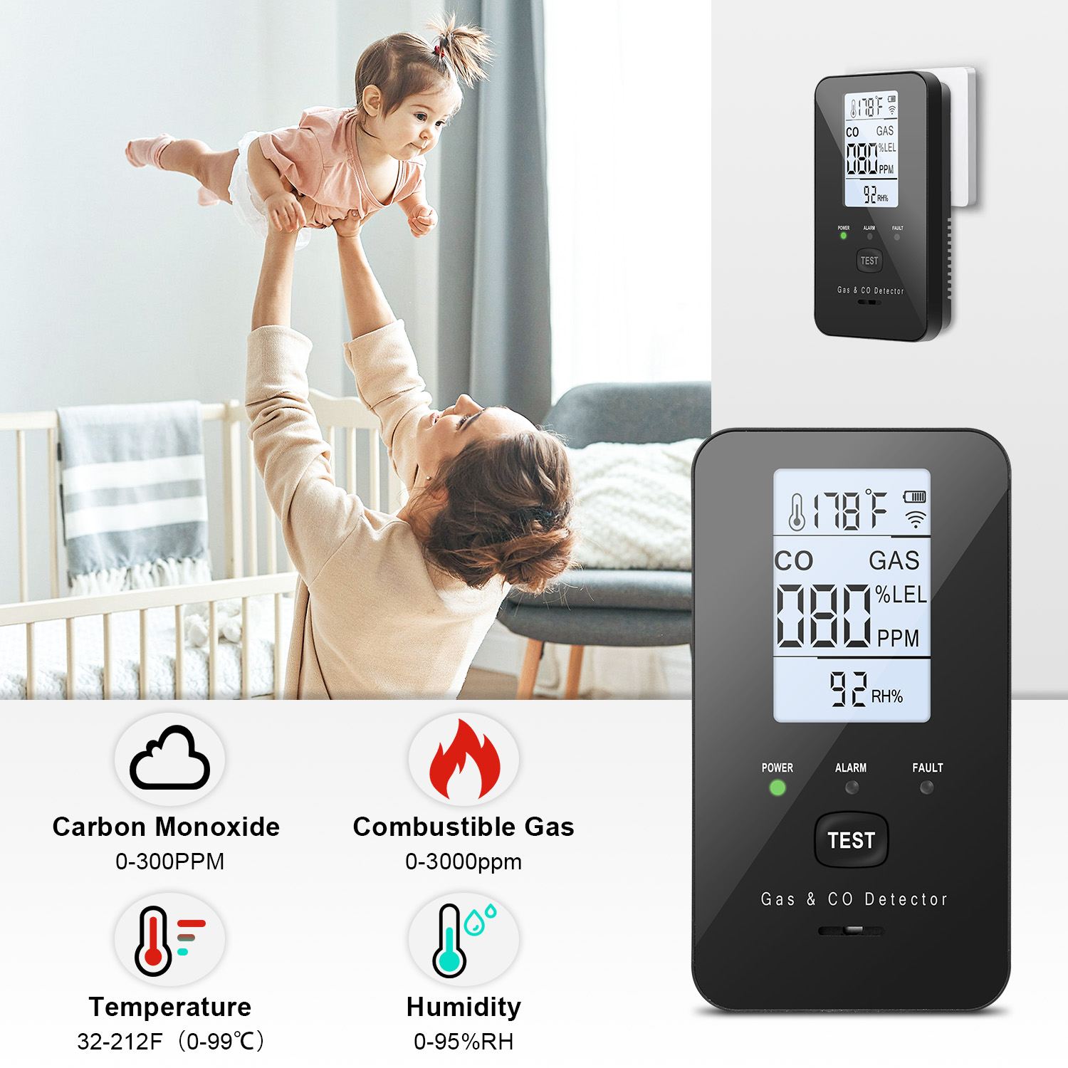 Комбинированный детектор приро – обзор и цена Carbon Monoxide Detector Combo