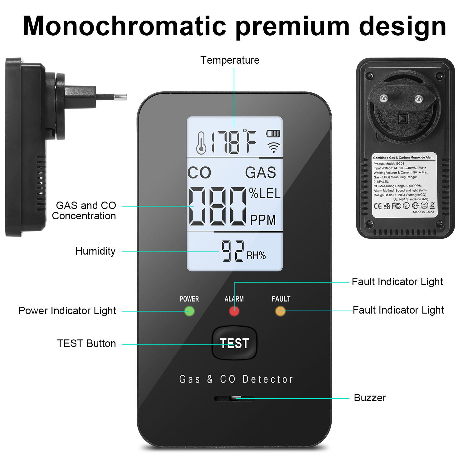 Комбинированный детектор приро – обзор и цена Carbon Monoxide Detector Combo