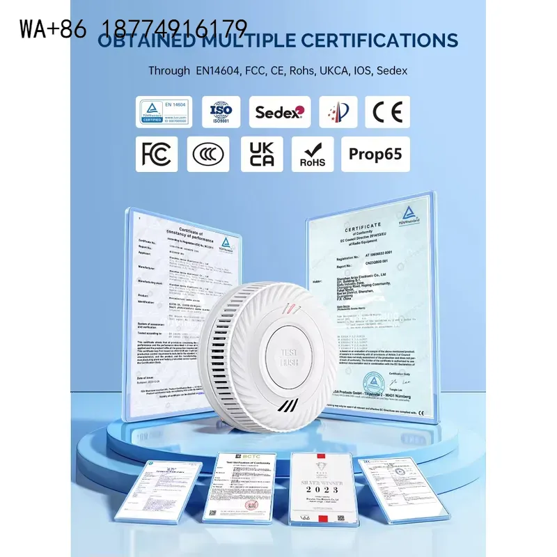 wmwmnu Беспроводной автономный – обзор и цена Smoke Alarm 10 Year Battery