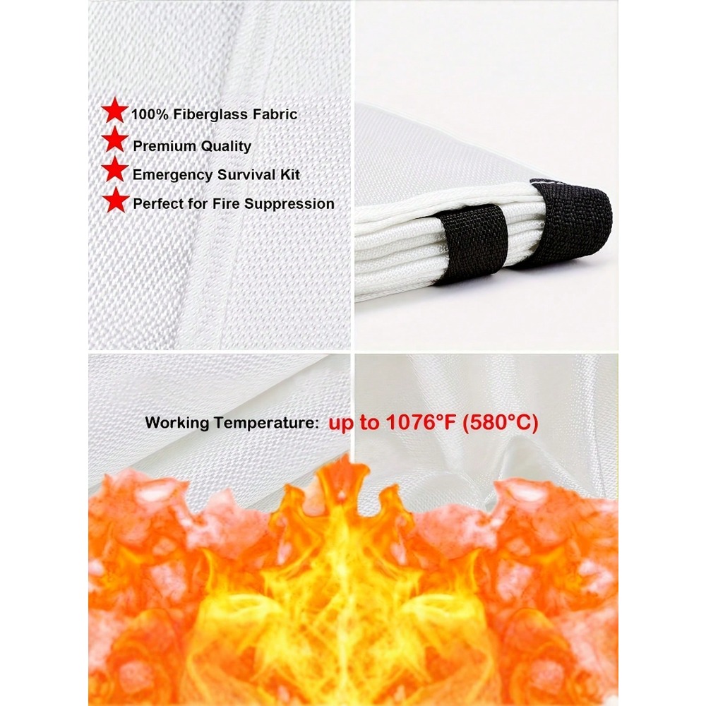 Огнестойкое одеяло 39,37 х 39, – обзор и цена Fire Blanket Fiberglass