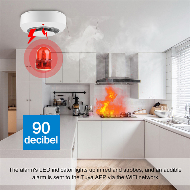 Датчик дыма Tuya с Wi-Fi, Высо – обзор и цена Smart Smoke Detector Wifi