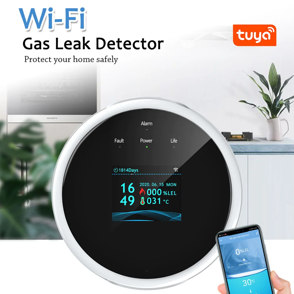Умный газовый детектор Tuya Wi – обзор и цена Smart Gas Leak Detector Lpg