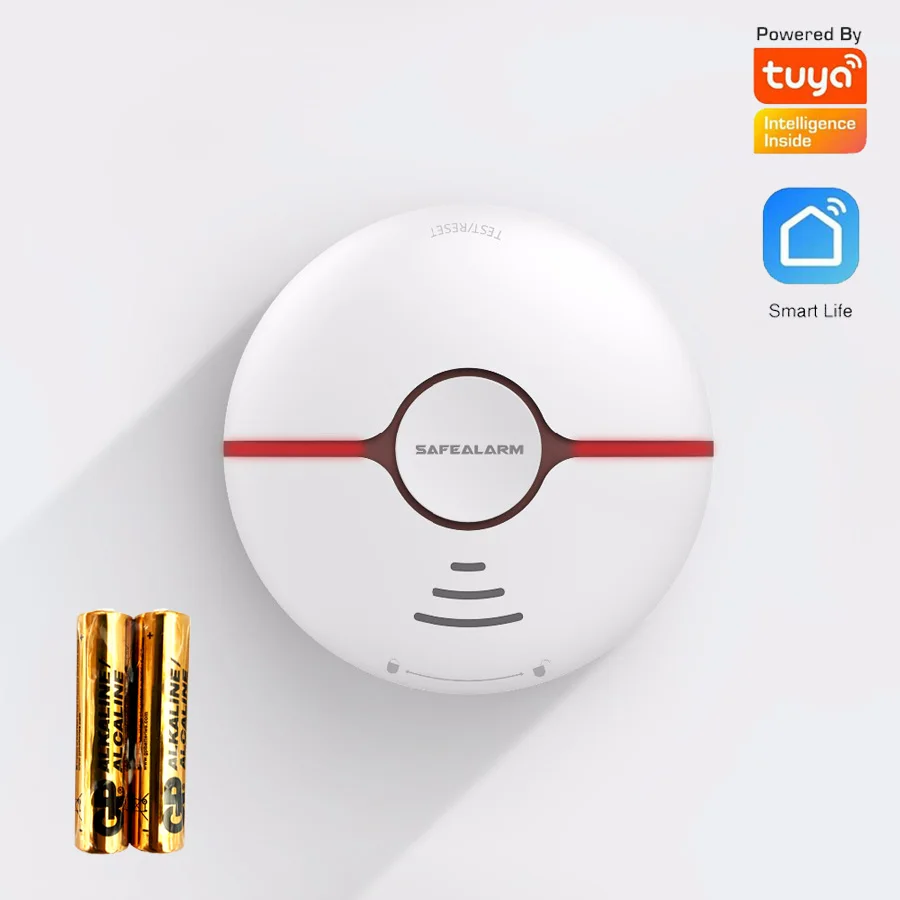 Smart Life Tuya детектор дыма  – обзор и цена Smoke Alarm Escape Light