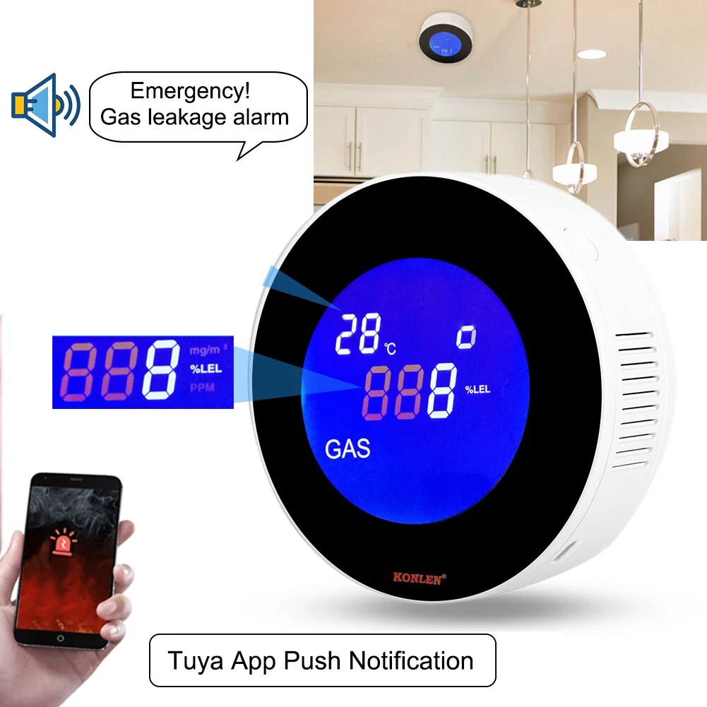 Датчик утечки с соленоидным кл – обзор и цена Smart Gas Leak Detector Lpg