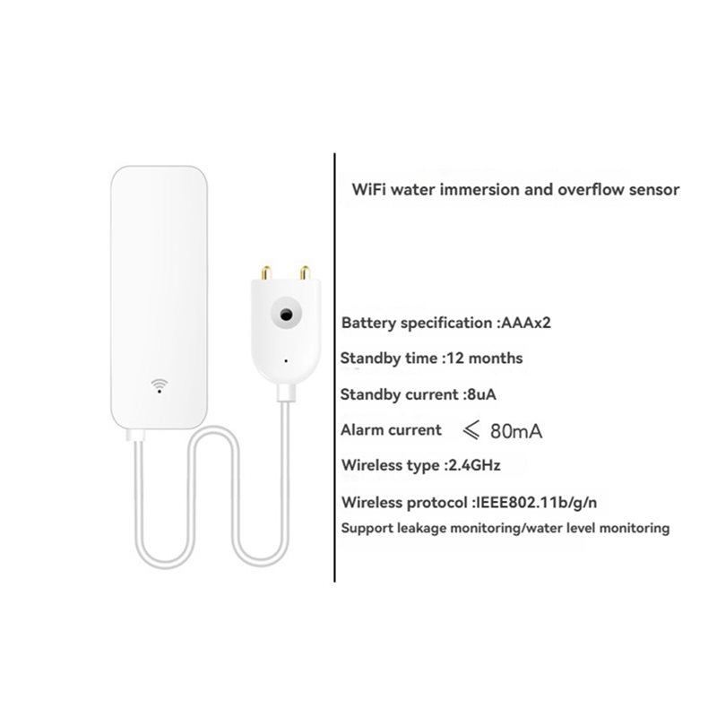 DTEN-Tuya Умный Wi-Fi датчик у – обзор и цена Water Leak Detector Wifi Alarm