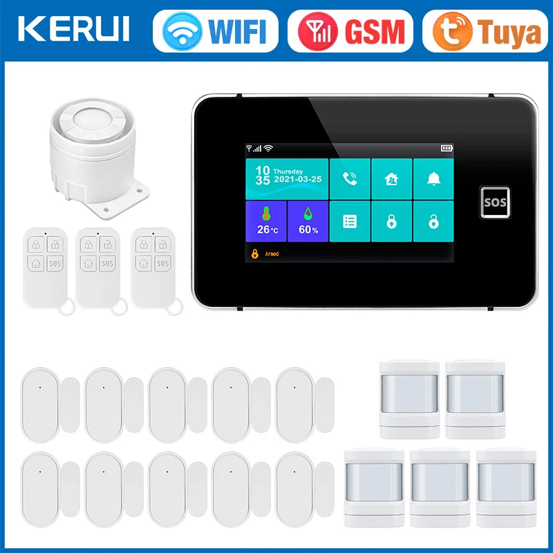KERUI G60B WIFI GSM сигнализац – обзор и цена Smart Smoke Detector Wifi