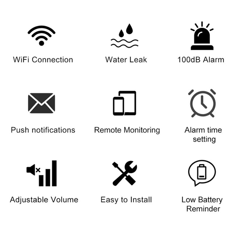 [НОВИНКА A09R!】 Приложение с д – обзор и цена Water Leak Detector Wifi Alarm
