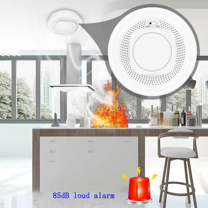 Датчик дыма и газа для кухни T – обзор и цена Zigbee Smoke Sensor Tuya