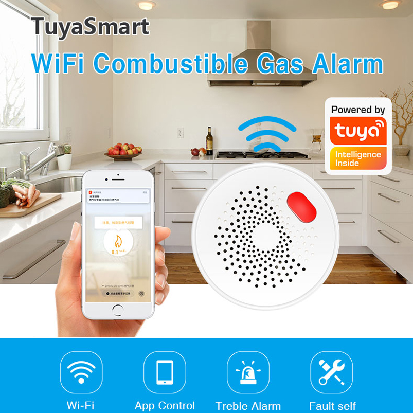 Датчик утечки газа Tuya Smart  – обзор и цена Smart Gas Leak Detector Lpg