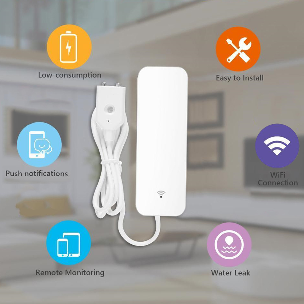 Датчик утечки воды Tuya Wi-Fi, – обзор и цена Water Leak Detector Wifi Alarm