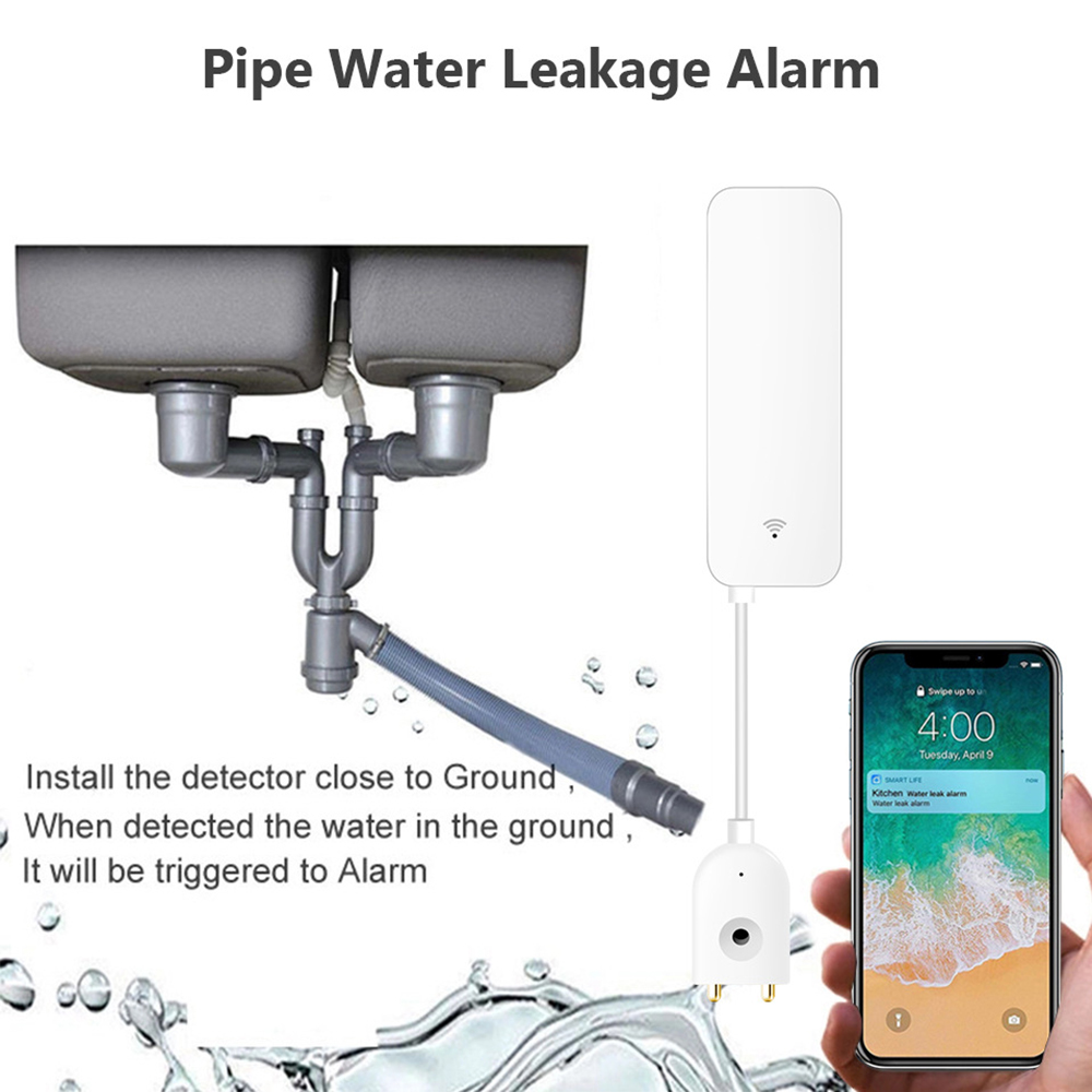 Датчик утечки воды Tuya Wi-Fi, – обзор и цена Water Leak Detector Wifi Alarm