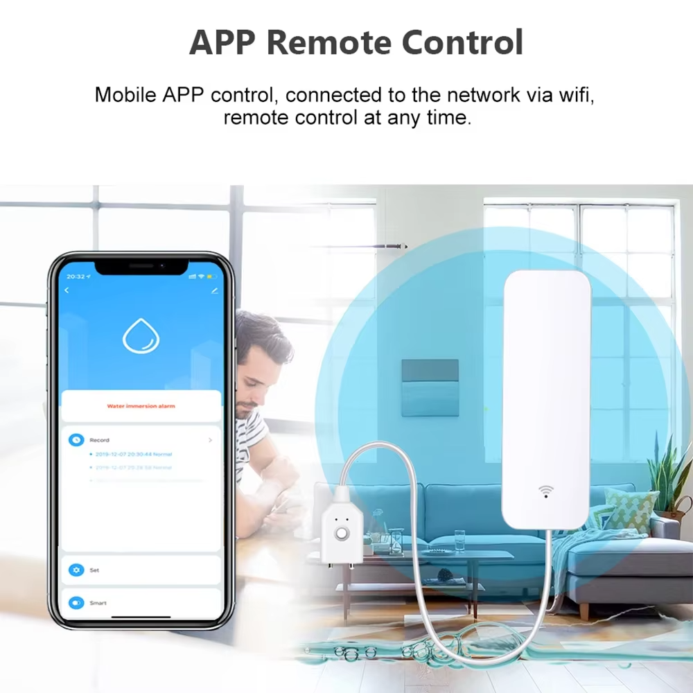 Датчик протечки воды ZigBee Wi – обзор и цена Water Leak Detector Wifi Alarm