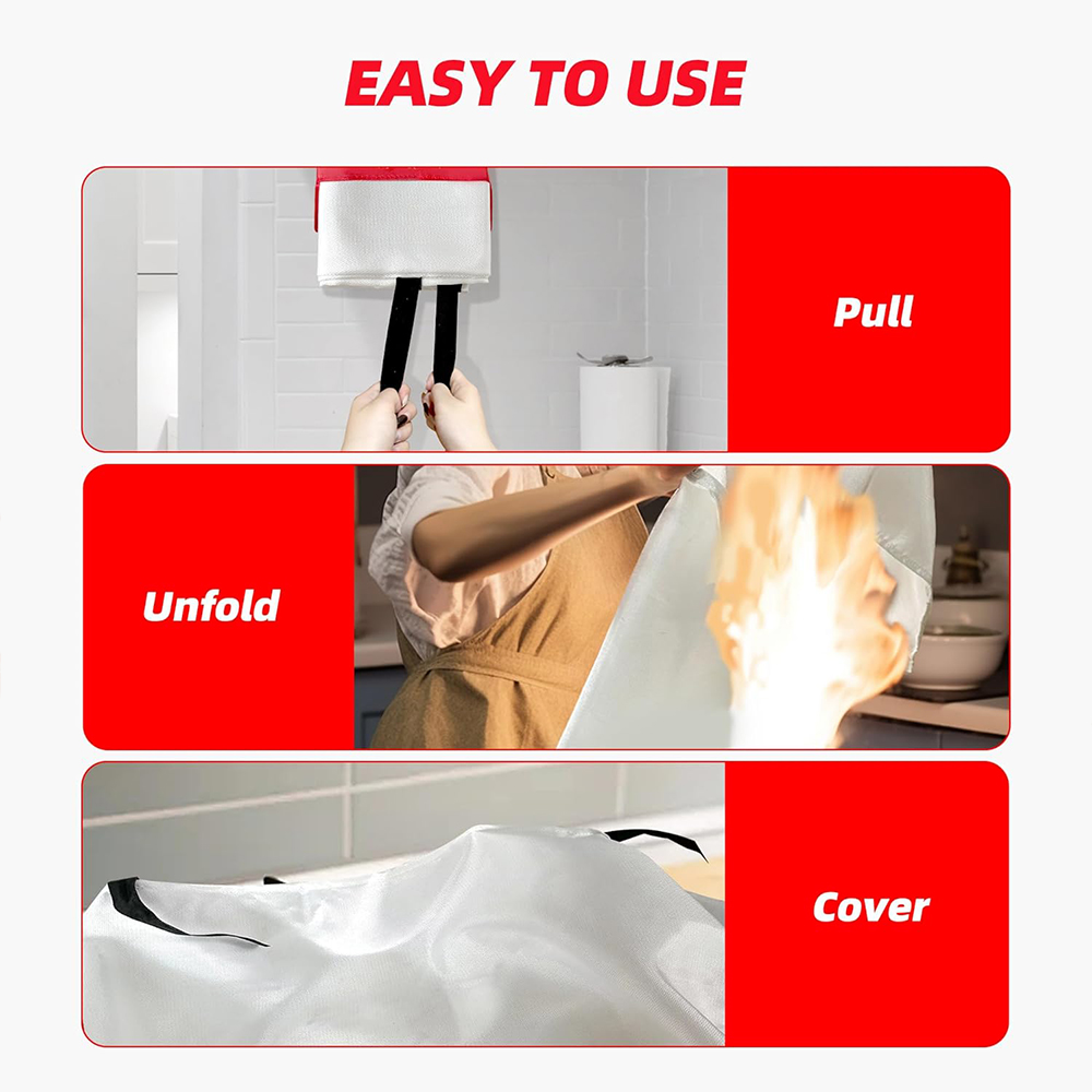 Пожарное одеяло, 2 упаковки, 2 – обзор и цена Fire Blanket Fiberglass