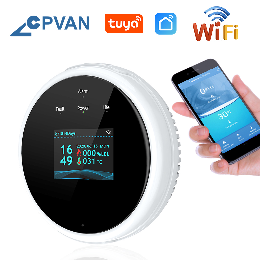 CPVAN Tuya Wi-Fi датчик сигнал – обзор и цена Smart Gas Leak Detector Lpg
