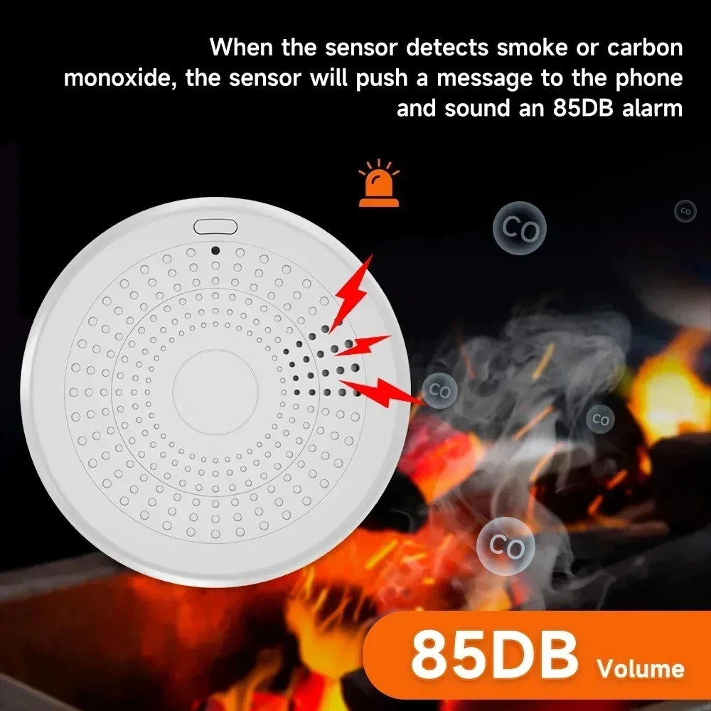 Умный датчик дыма и угарного г – обзор и цена Zigbee Smoke Sensor Tuya