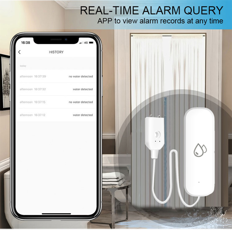 Датчик утечки воды Tuya WiFi,  – обзор и цена Water Leak Detector Wifi Alarm
