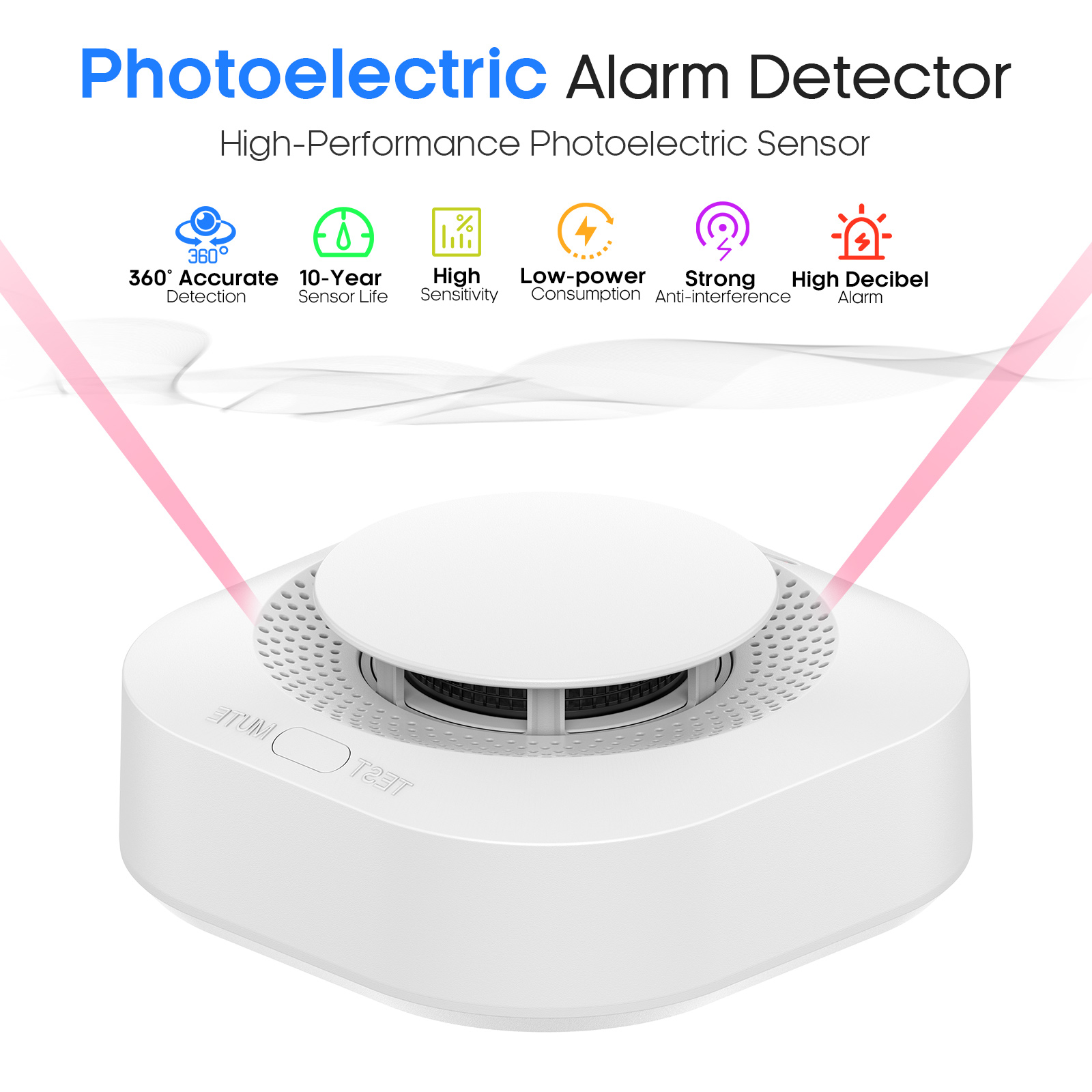 Детектор дыма 1/4/8 шт., обнар – обзор и цена Smoke Alarm 10 Year Battery