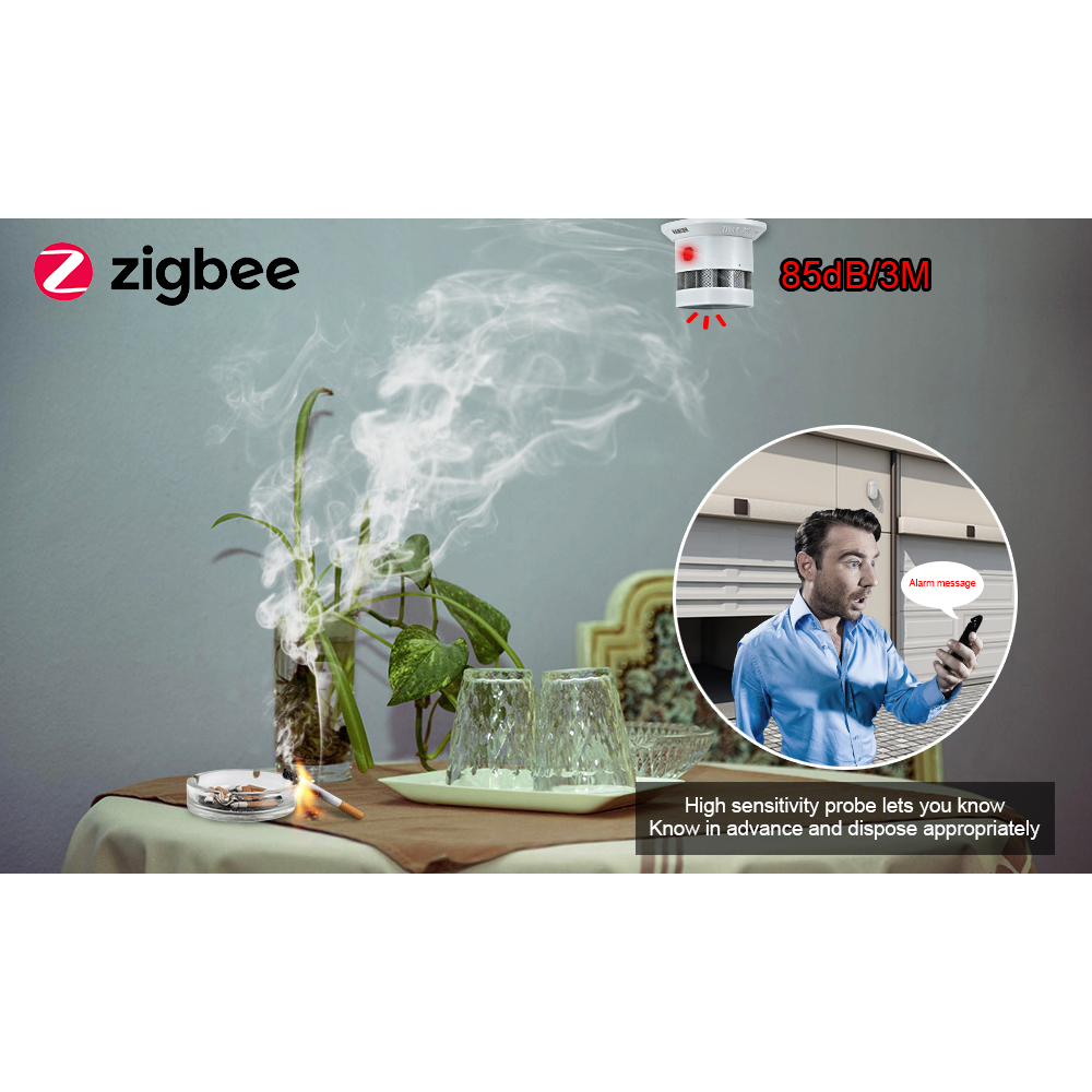 HEIMAN Zigbee 3,0 Пожарная сиг – обзор и цена Zigbee Smoke Sensor Tuya