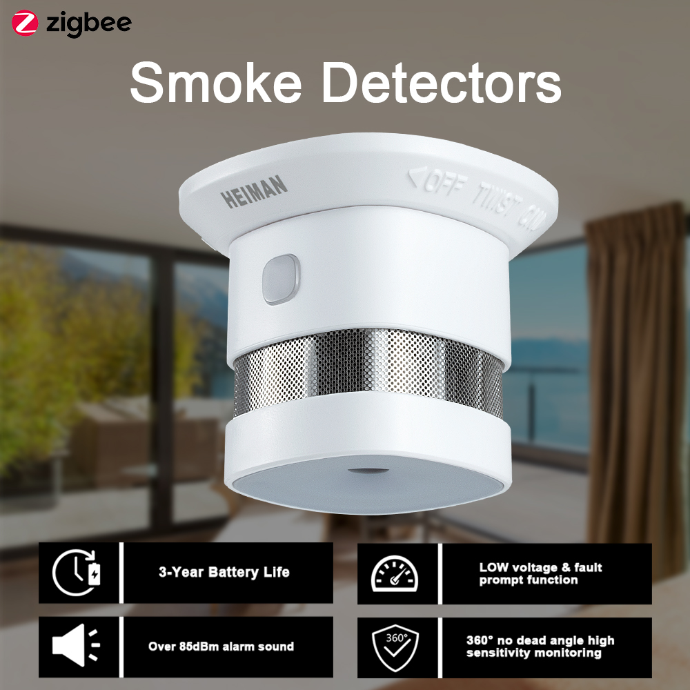 HEIMAN Zigbee 3,0 Пожарная сиг – обзор и цена Zigbee Smoke Sensor Tuya
