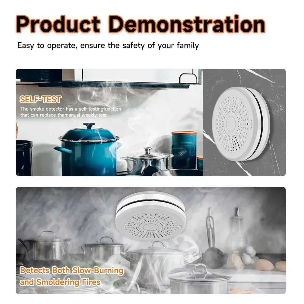Умный комбинированный датчик д – обзор и цена Zigbee Smoke Sensor Tuya