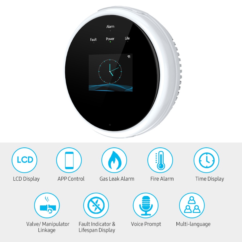 Детектор утечки газа и пожарна – обзор и цена Smart Gas Leak Detector Lpg