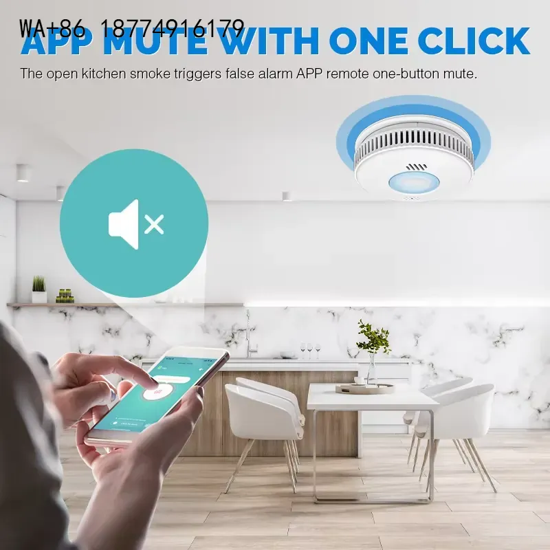 wmwmnu Оригинальный производит – обзор и цена Smart Smoke Detector Wifi