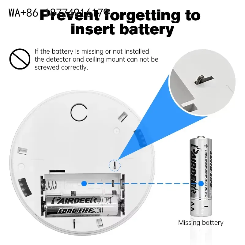 wmwmnu Заводская поставка 85 д – обзор и цена Smart Smoke Detector Wifi