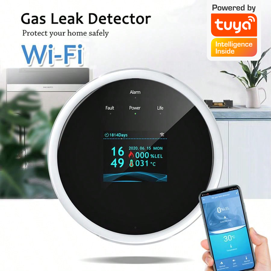 Датчик газа с Wi-Fi 2.4G, дете – обзор и цена Water Leak Detector Wifi Alarm