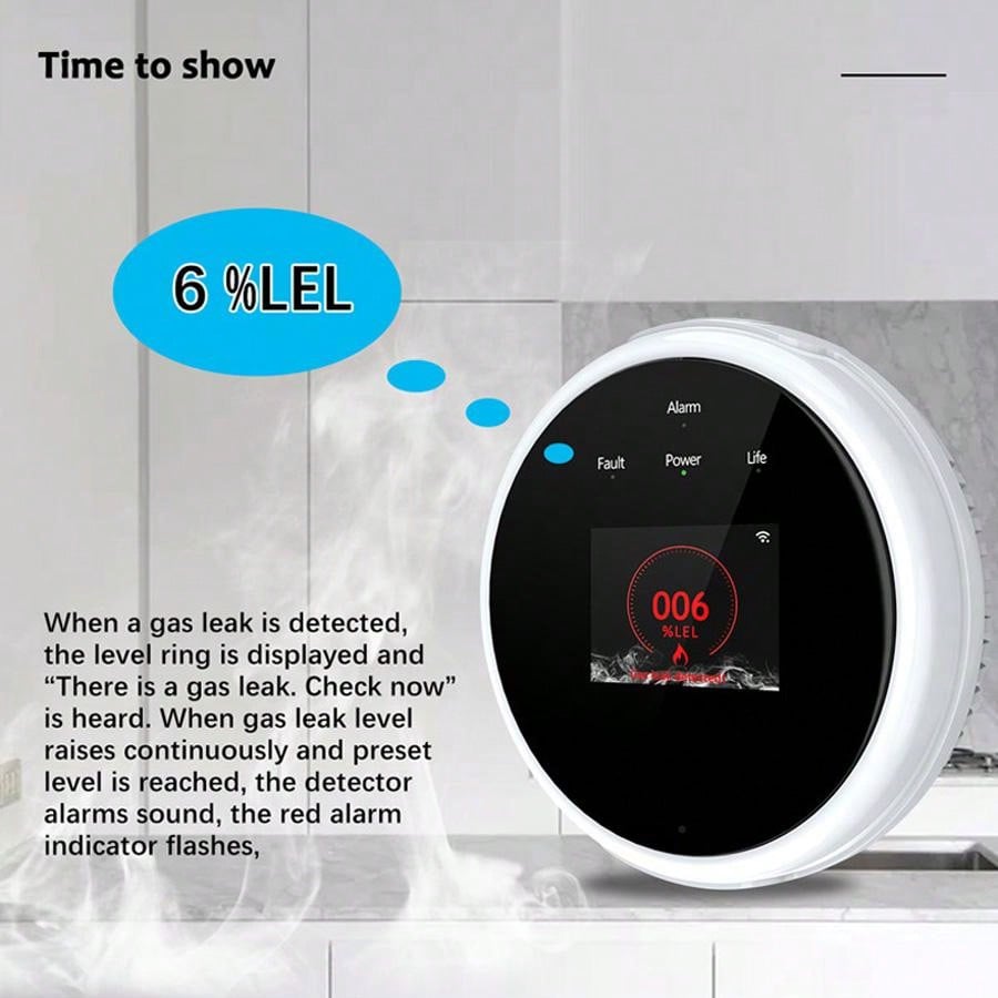 Датчик газа с Wi-Fi 2.4G, дете – обзор и цена Water Leak Detector Wifi Alarm