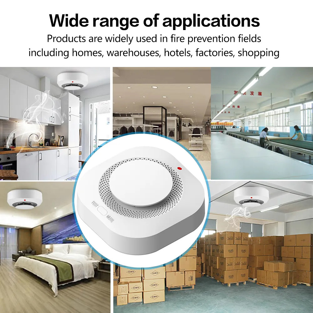 Умный датчик дыма Tuya ZigBee  – обзор и цена Smart Smoke Detector Wifi