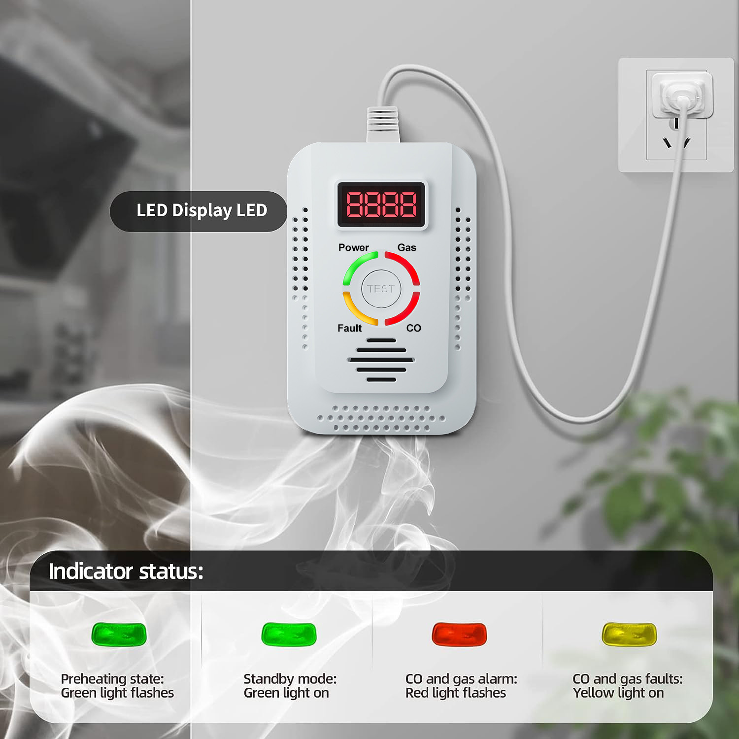 Детектор природного газа 2-в-1 – обзор и цена Carbon Monoxide Detector Combo