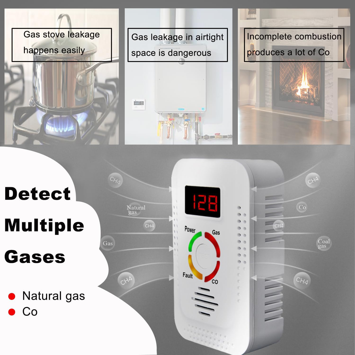 Детектор природного газа 2-в-1 – обзор и цена Carbon Monoxide Detector Combo