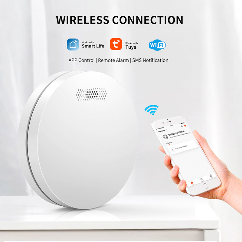 Умный беспроводной датчик дыма – обзор и цена Smart Smoke Detector Wifi
