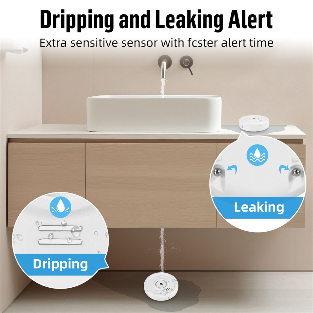 Датчик утечки воды Tuya с Wi-F – обзор и цена Water Leak Detector Wifi Alarm