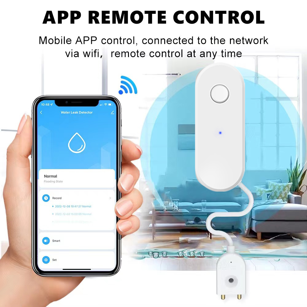 Умный датчик утечки воды Tuya  – обзор и цена Water Leak Detector Wifi Alarm