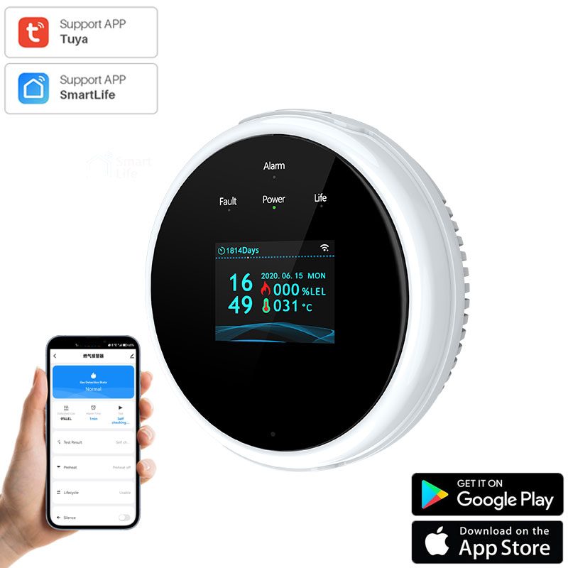 Tuya Wi-Fi утечка с функцией т – обзор и цена Smart Gas Leak Detector Lpg