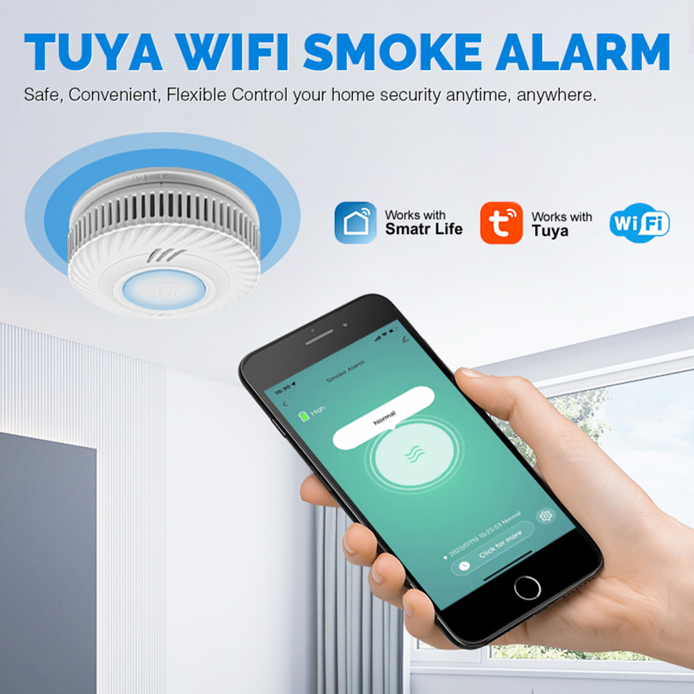 Детектор дыма LELLKI WiFi с дл – обзор и цена Smart Smoke Detector Wifi