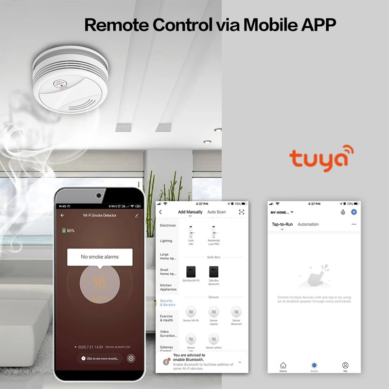 Умный датчик дыма с дистанцион – обзор и цена Smart Smoke Detector Wifi
